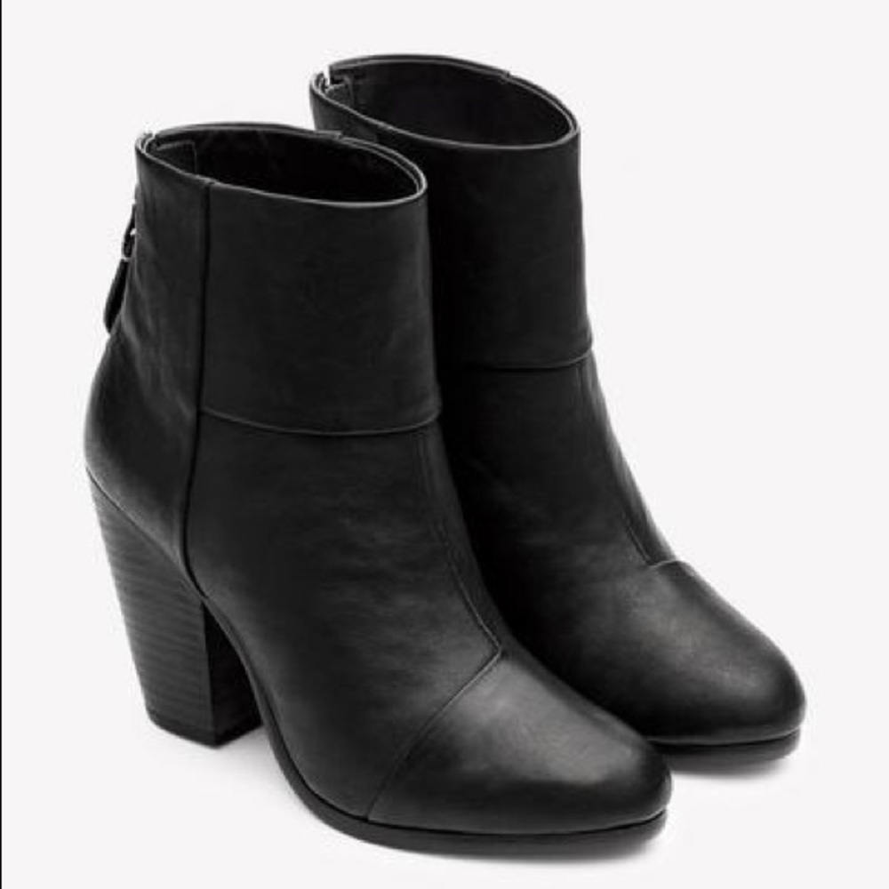 Rag & Bone Classic Newbury Booties - Black SZ 37